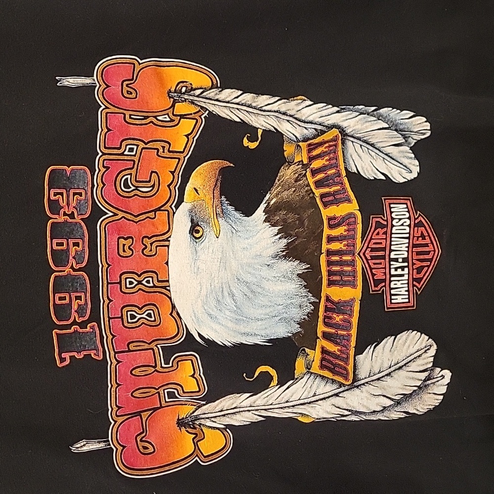 Vintage Sturgis Harley-Davidson Black T-Shirt - Picture 2 of 6